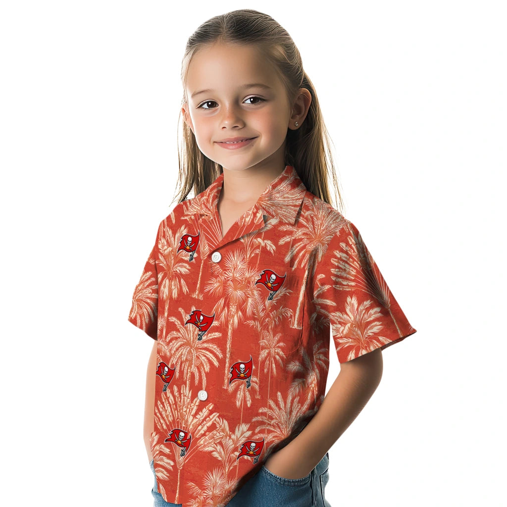 Tampa Bay Buccaneers Hawaiian Shirt - Vintage Palm Tree | Moonbestprint