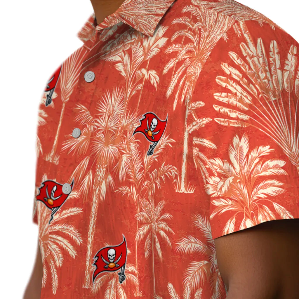 Tampa Bay Buccaneers Hawaiian Shirt - Vintage Palm Tree | Moonbestprint