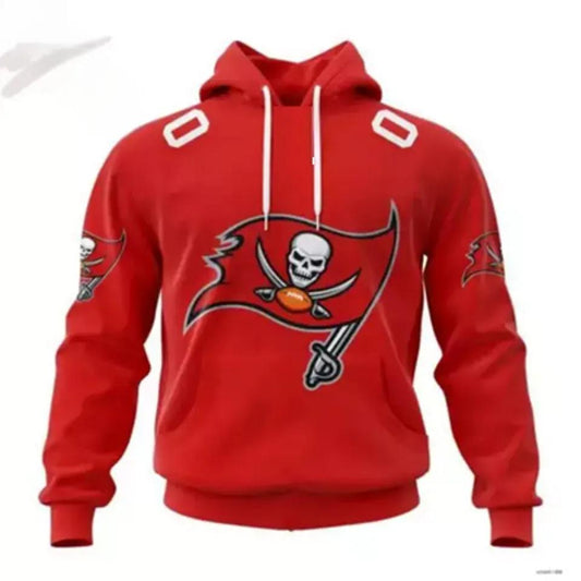 Tampa Bay Buccaneers Personalized Name And NumberNFL 3D All Over Print Hoodie -Moonbestprint