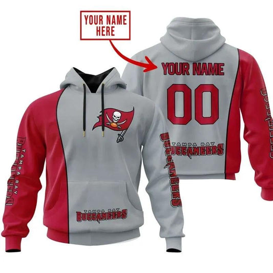 Tampa Bay Buccaneers Personalized NFL 3D All Over Print Hoodie -Moonbestprint