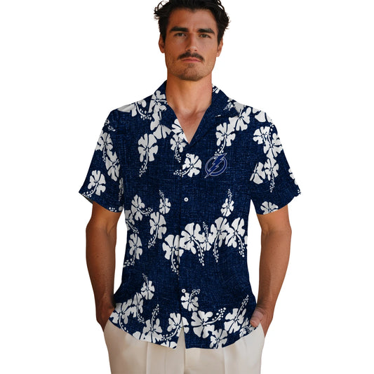 Tampa Bay Lightning Hawaiian Shirt - 50th State Flower | Moonbestprint