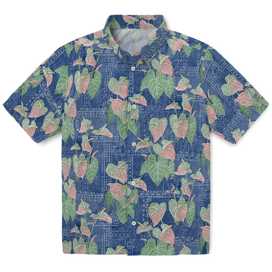 Tampa Bay Lightning Hawaiian Shirt - Anthurium Overlay | Moonbestprint