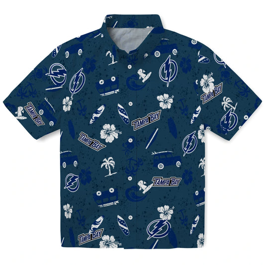 Tampa Bay Lightning Hawaiian Shirt - Beach Vibe | Moonbestprint