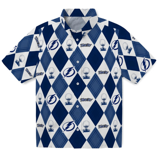 Tampa Bay Lightning Hawaiian Shirt - Golfing Plaid | Moonbestprint