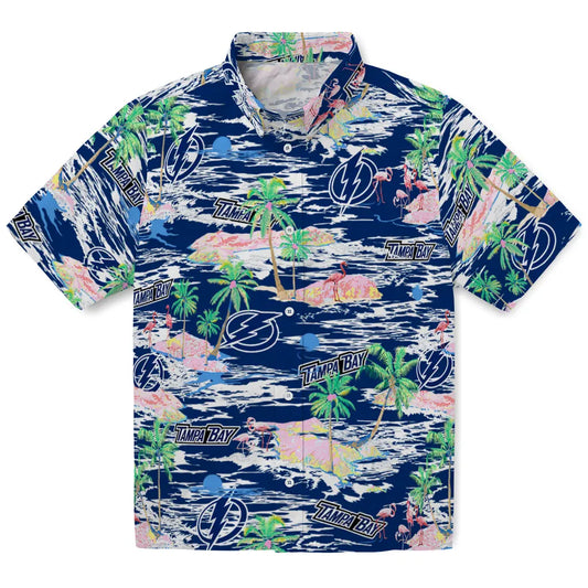 Tampa Bay Lightning Hawaiian Shirt - Hawaii Island | Moonbestprint