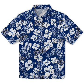 Tampa Bay Lightning Hibiscus Bloom Hawaiian Shirt – Moonbestprint