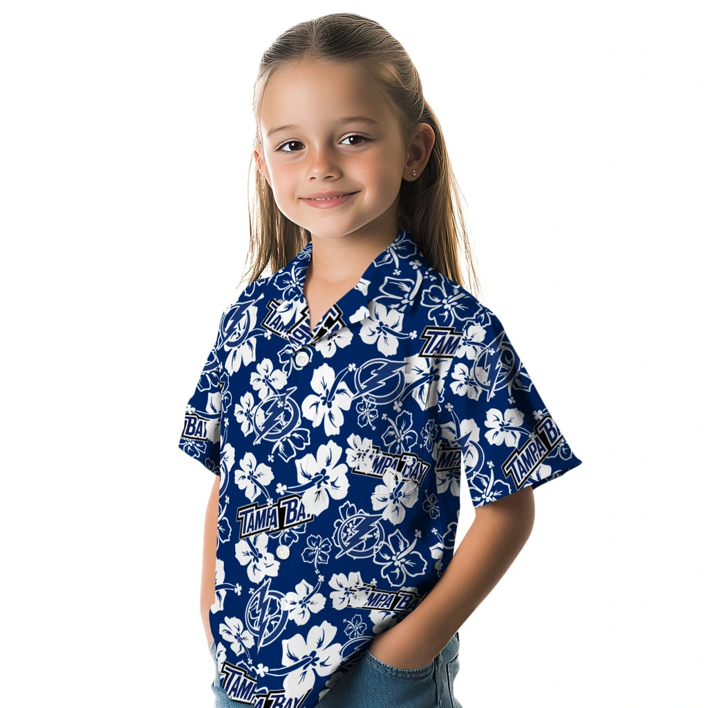 Tampa Bay Lightning Hibiscus Bloom Hawaiian Shirt – Moonbestprint
