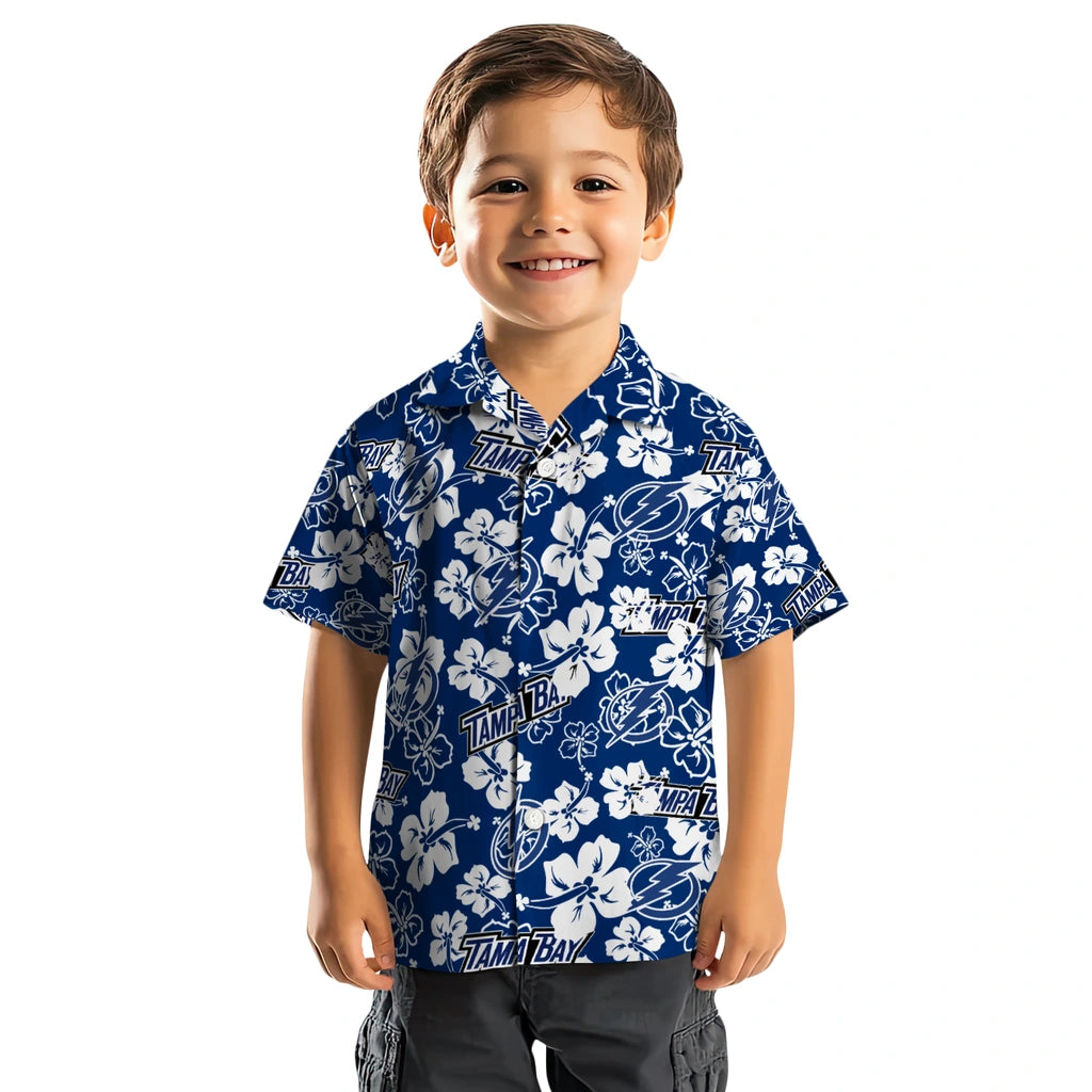 Tampa Bay Lightning Hibiscus Bloom Hawaiian Shirt – Moonbestprint
