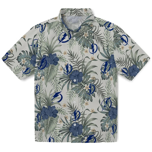 Tampa Bay Lightning Hawaiian Shirt - Hibiscus Designs | Moonbestprint