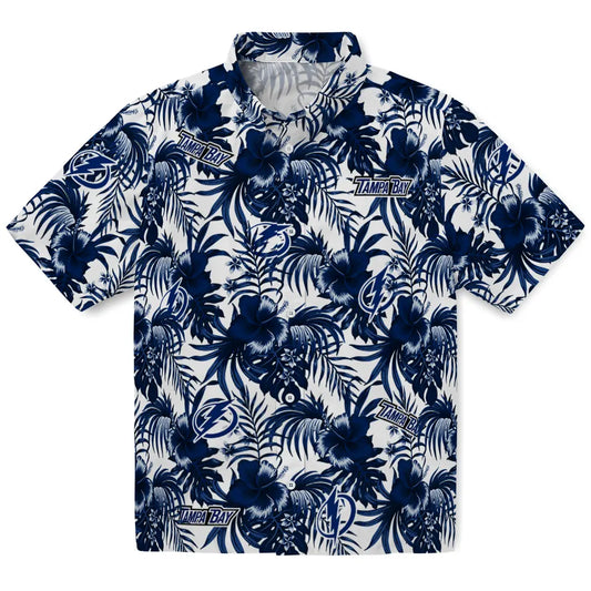 Tampa Bay Lightning Hawaiian Shirt - Hibiscus Exotic | Moonbestprint