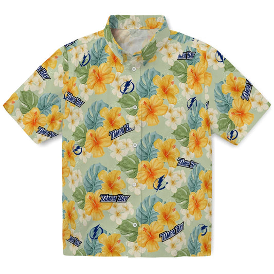 Tampa Bay Lightning Hawaiian Shirt - Hibiscus Mood | Moonbestprint