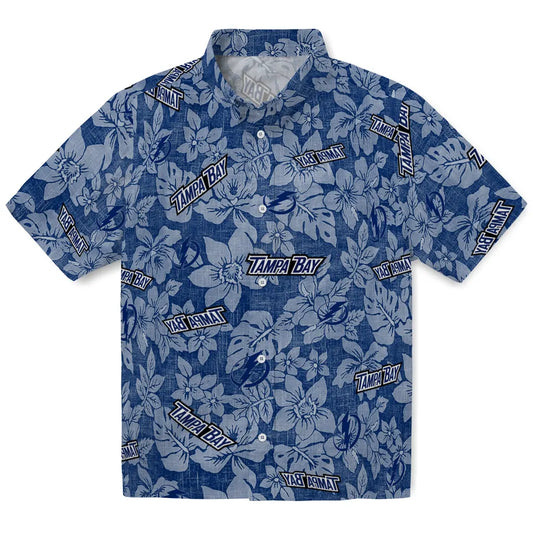 Tampa Bay Lightning Hawaiian Shirt - Hibiscus Oasis | Moonbestprint