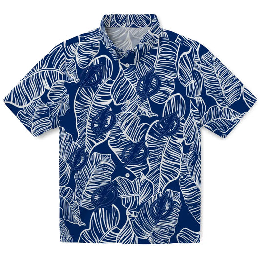 Tampa Bay Lightning Hawaiian Shirt - Leaf Outline | Moonbestprint