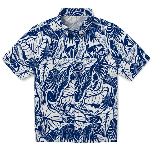 Tampa Bay Lightning Hawaiian Shirt - Monstera Layer | Moonbestprint