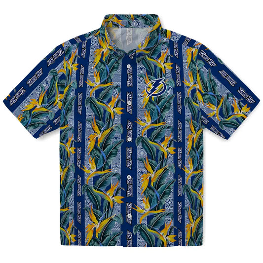 Tampa Bay Lightning Hawaiian Shirt - Paradise Vines | Moonbestprint
