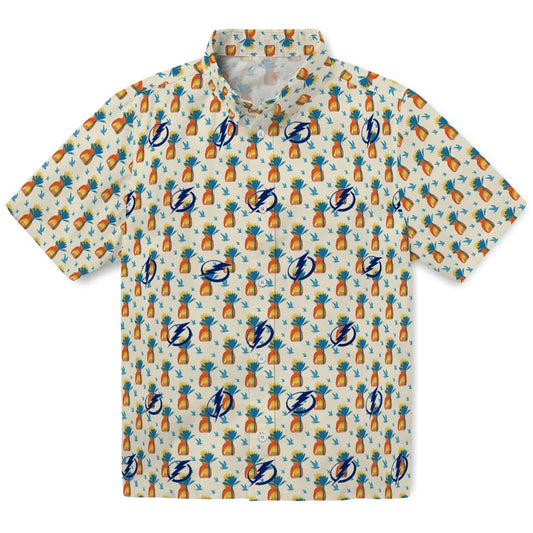 Tampa Bay Lightning Hawaiian Shirt - Pineapple Delight | Moonbestprint