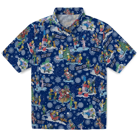 Tampa Bay Lightning Hawaiian Shirt - Simpsons Christmas | Moonbestprint