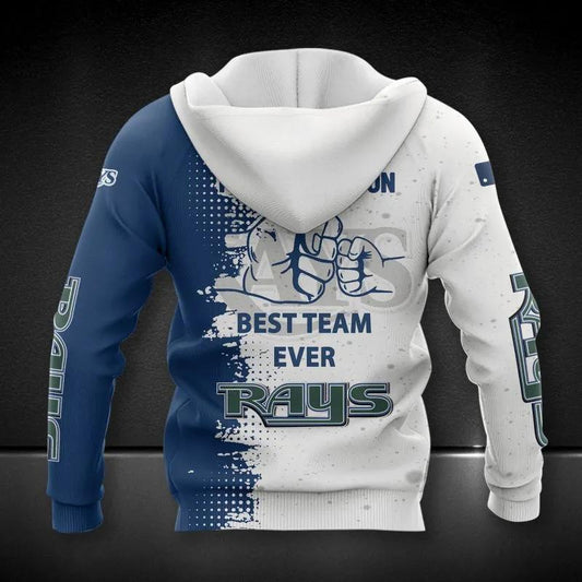 Tampa Bay Rays Dad And Son MLB All Over Print Hoodie -Moonbestprint