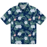 Tampa Bay Rays Hawaiian Shirt - Flamingo and Hibiscus | Moonbestprint