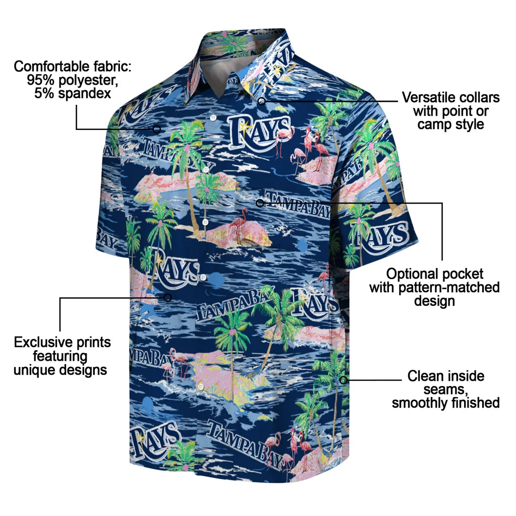 Tampa Bay Rays Flamingo Retreat 2026 Hawaiian Shirt – Moonbestprint