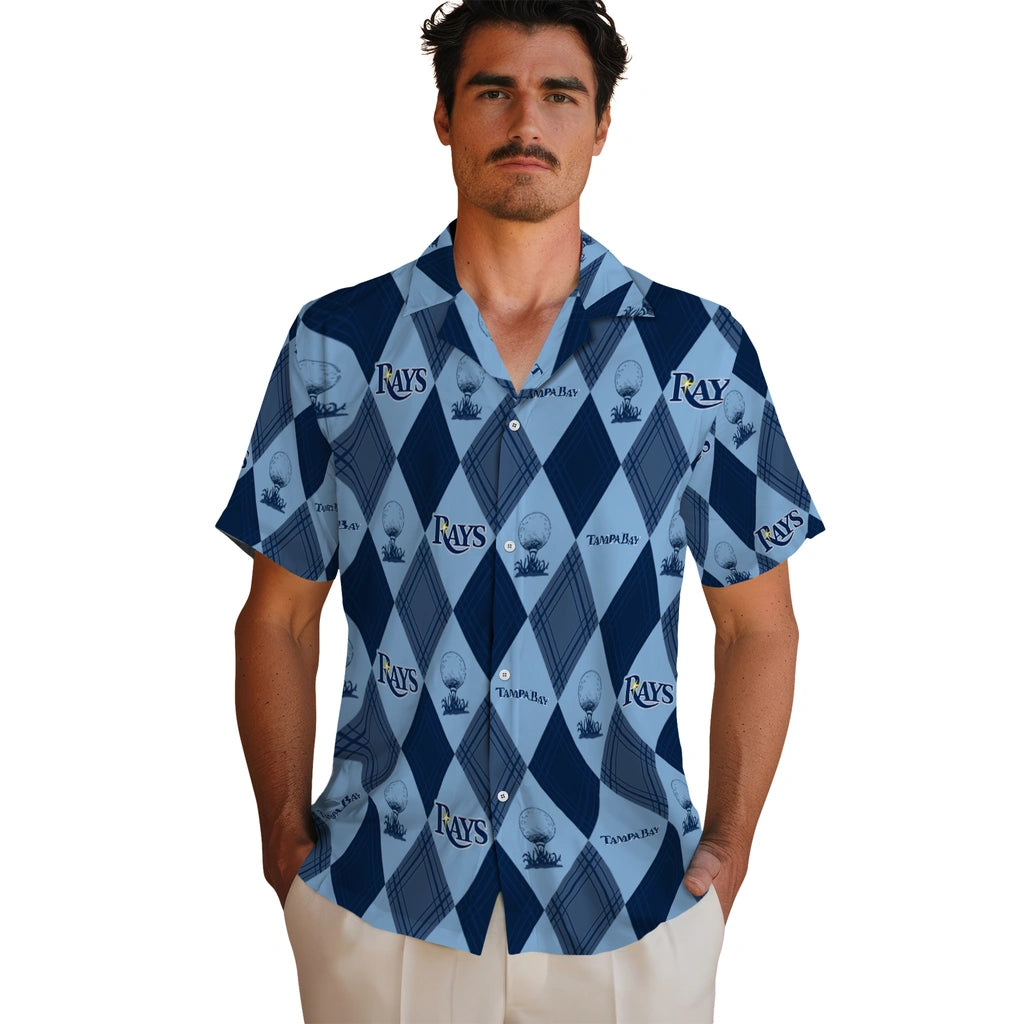 Tampa Bay Rays Hawaiian Shirt - Golfing Plaid | Moonbestprint