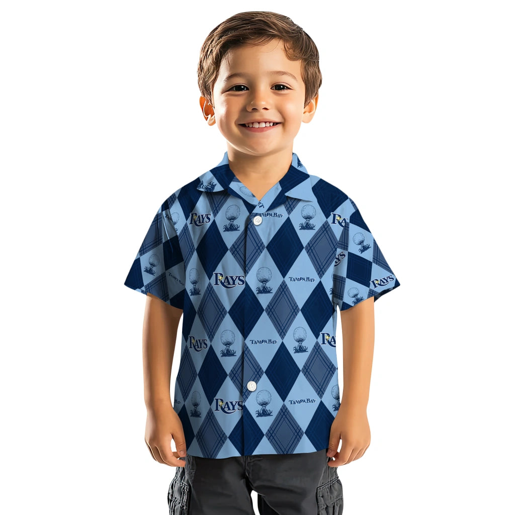 Tampa Bay Rays Hawaiian Shirt - Golfing Plaid | Moonbestprint