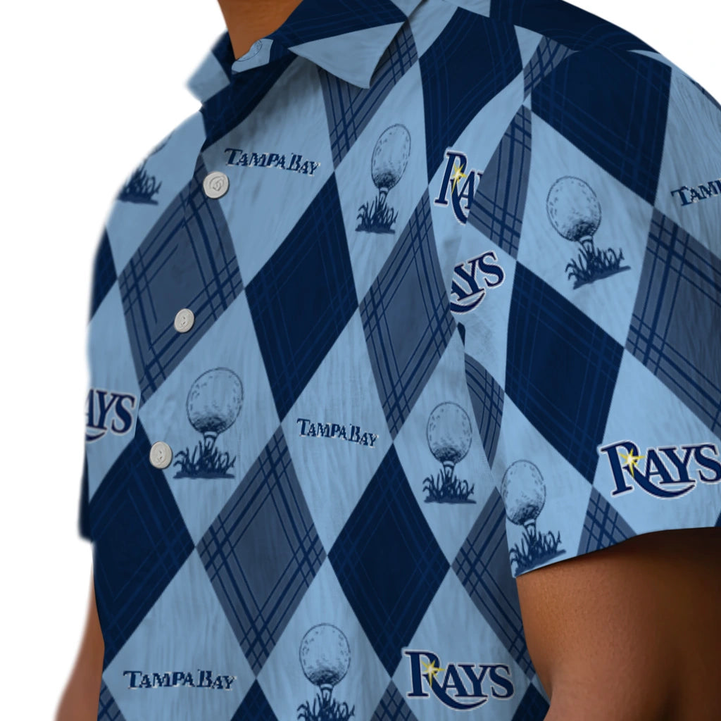 Tampa Bay Rays Hawaiian Shirt - Golfing Plaid | Moonbestprint