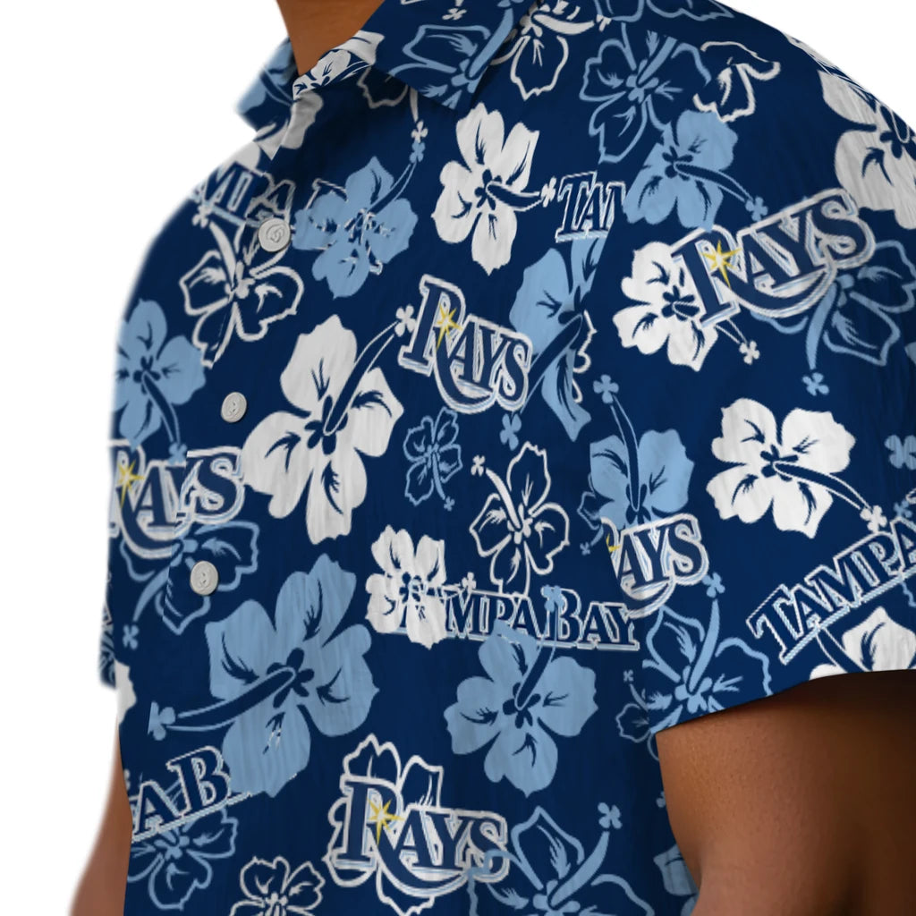 Tampa Bay Rays Hibiscus Bloom Hawaiian Shirt – Moonbestprint