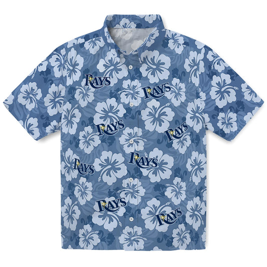 Tampa Bay Rays Hawaiian Shirt - Hibiscus Cluster | Moonbestprint