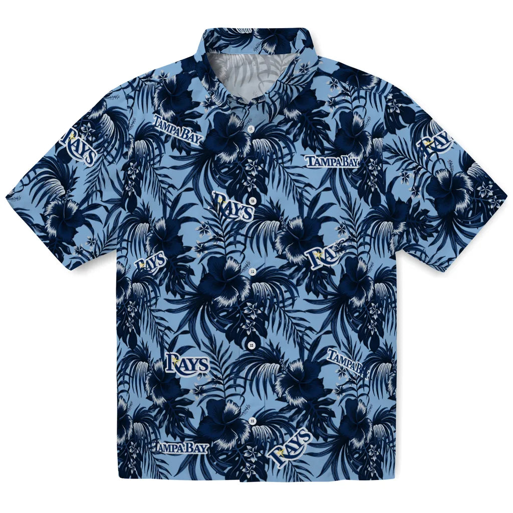 Tampa Bay Rays Hawaiian Shirt - Hibiscus Exotic | Moonbestprint