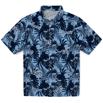 Tampa Bay Rays Hawaiian Shirt - Hibiscus Exotic | Moonbestprint