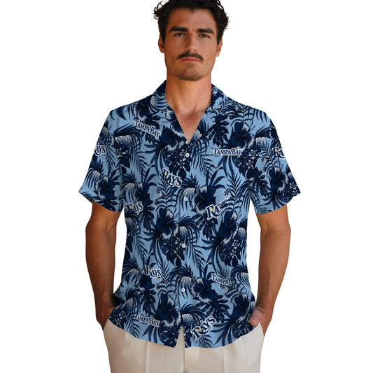 Tampa Bay Rays Hawaiian Shirt - Hibiscus Exotic | Moonbestprint