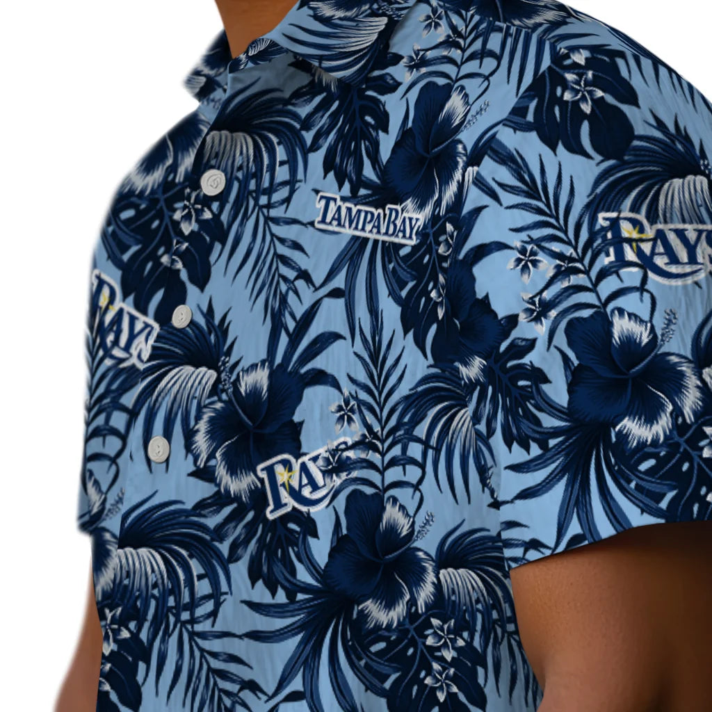Tampa Bay Rays Hawaiian Shirt - Hibiscus Exotic | Moonbestprint