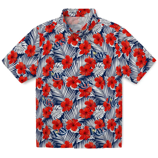 Tampa Bay Rays Hawaiian Shirt - Hibiscus Fiesta | Moonbestprint