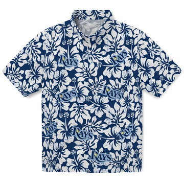 Tampa Bay Rays Hawaiian Shirt - Hibiscus Motif | Moonbestprint