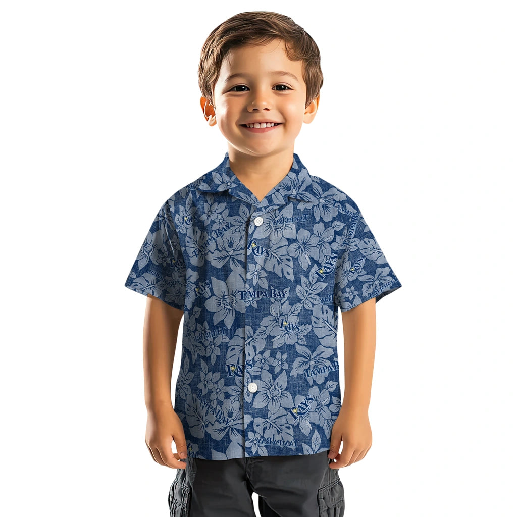 Tampa Bay Rays Hawaiian Shirt - Hibiscus Oasis | Moonbestprint