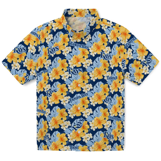 Tampa Bay Rays Hawaiian Shirt - Hibiscus Tropics | Moonbestprint