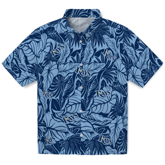 Tampa Bay Rays Hawaiian Shirt - Monstera Layer | Moonbestprint