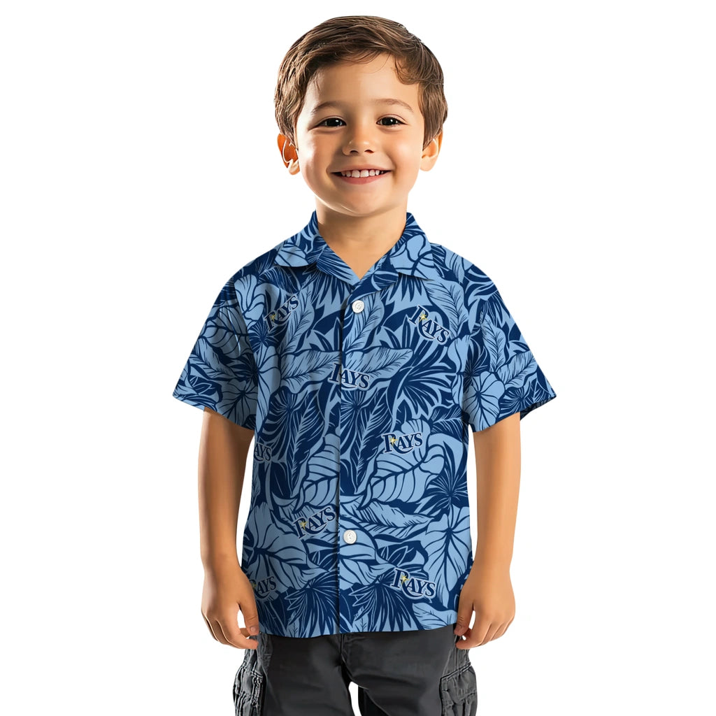Tampa Bay Rays Hawaiian Shirt - Monstera Layer | Moonbestprint