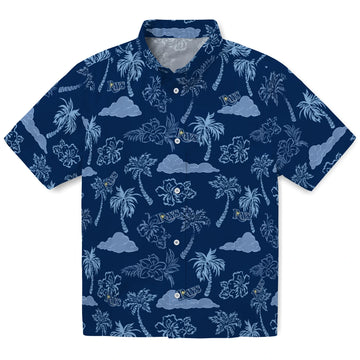 Tampa Bay Rays Hawaiian Shirt - Palm And Clouds | Moonbestprint