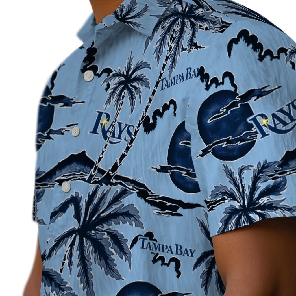 Tampa Bay Rays Hawaiian Shirt - Palm Sunset | Moonbestprint
