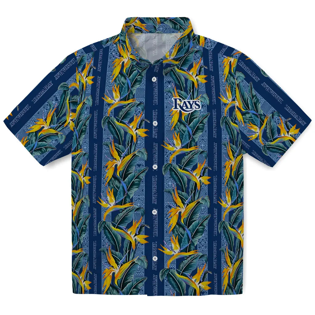 Tampa Bay Rays Hawaiian Shirt - Paradise Vines | Moonbestprint
