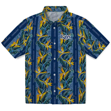 Tampa Bay Rays Hawaiian Shirt - Paradise Vines | Moonbestprint