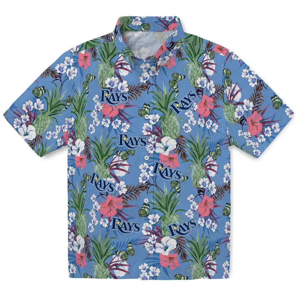 Tampa Bay Rays Hawaiian Shirt - Pineapple Bouquet | Moonbestprint