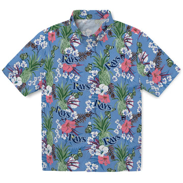 Tampa Bay Rays Hawaiian Shirt - Pineapple Bouquet | Moonbestprint