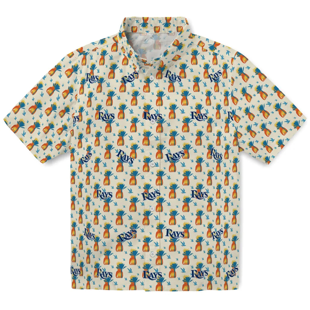 Tampa Bay Rays Hawaiian Shirt - Pineapple Delight | Moonbestprint