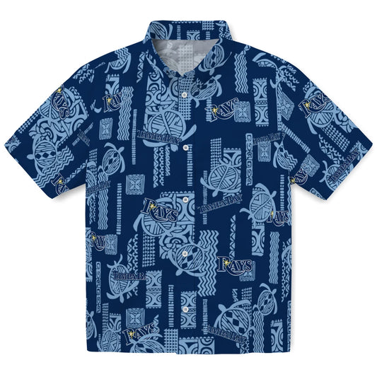 Tampa Bay Rays Hawaiian Shirt - Turtle Lines | Moonbestprint