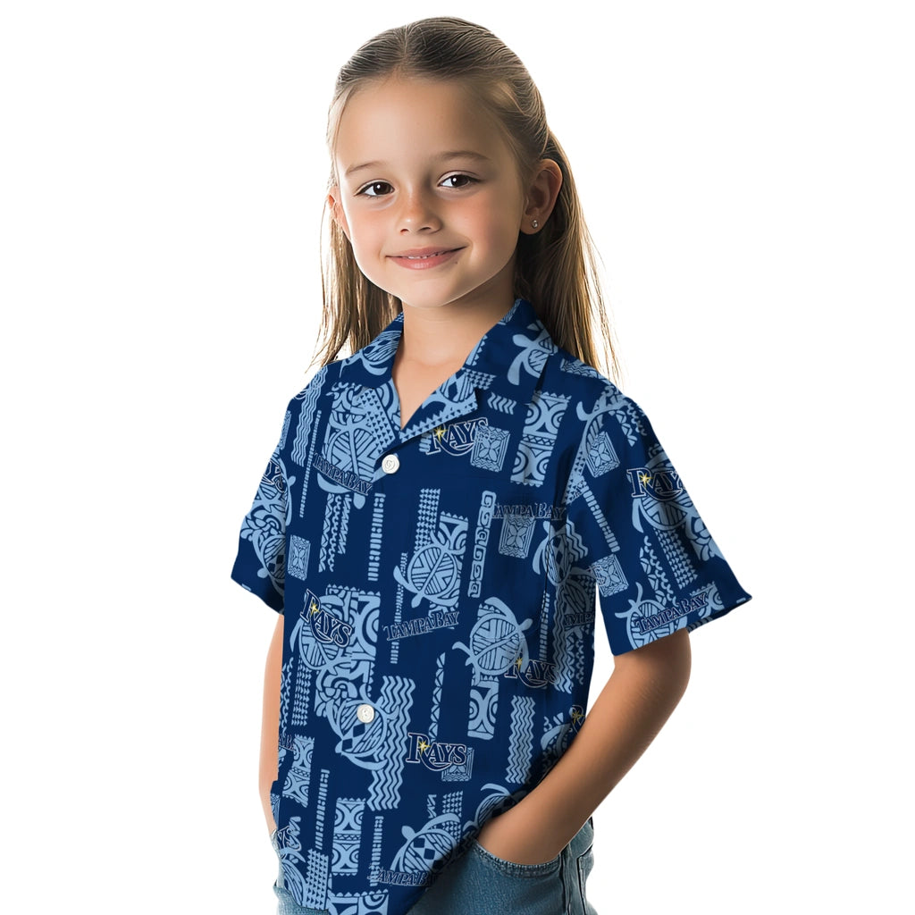 Tampa Bay Rays Hawaiian Shirt - Turtle Lines | Moonbestprint