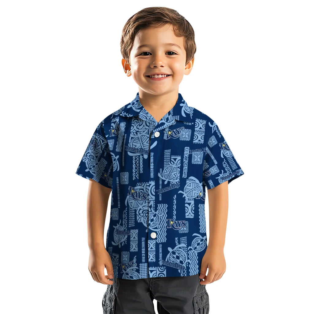 Tampa Bay Rays Hawaiian Shirt - Turtle Lines | Moonbestprint