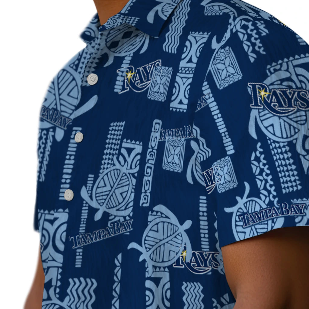 Tampa Bay Rays Hawaiian Shirt - Turtle Lines | Moonbestprint